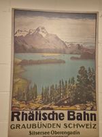 Nostalgisches Plakat "Rhätische Bahn"