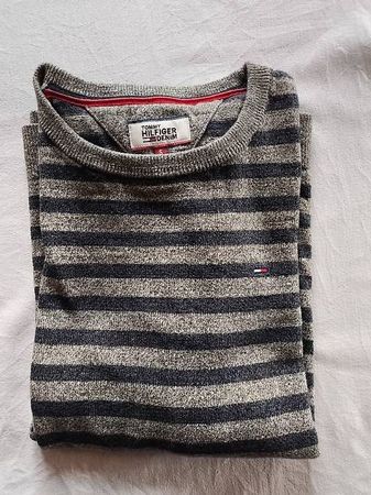 Tommy Hilfiger gestreifter Pulli / Strick Gr. S