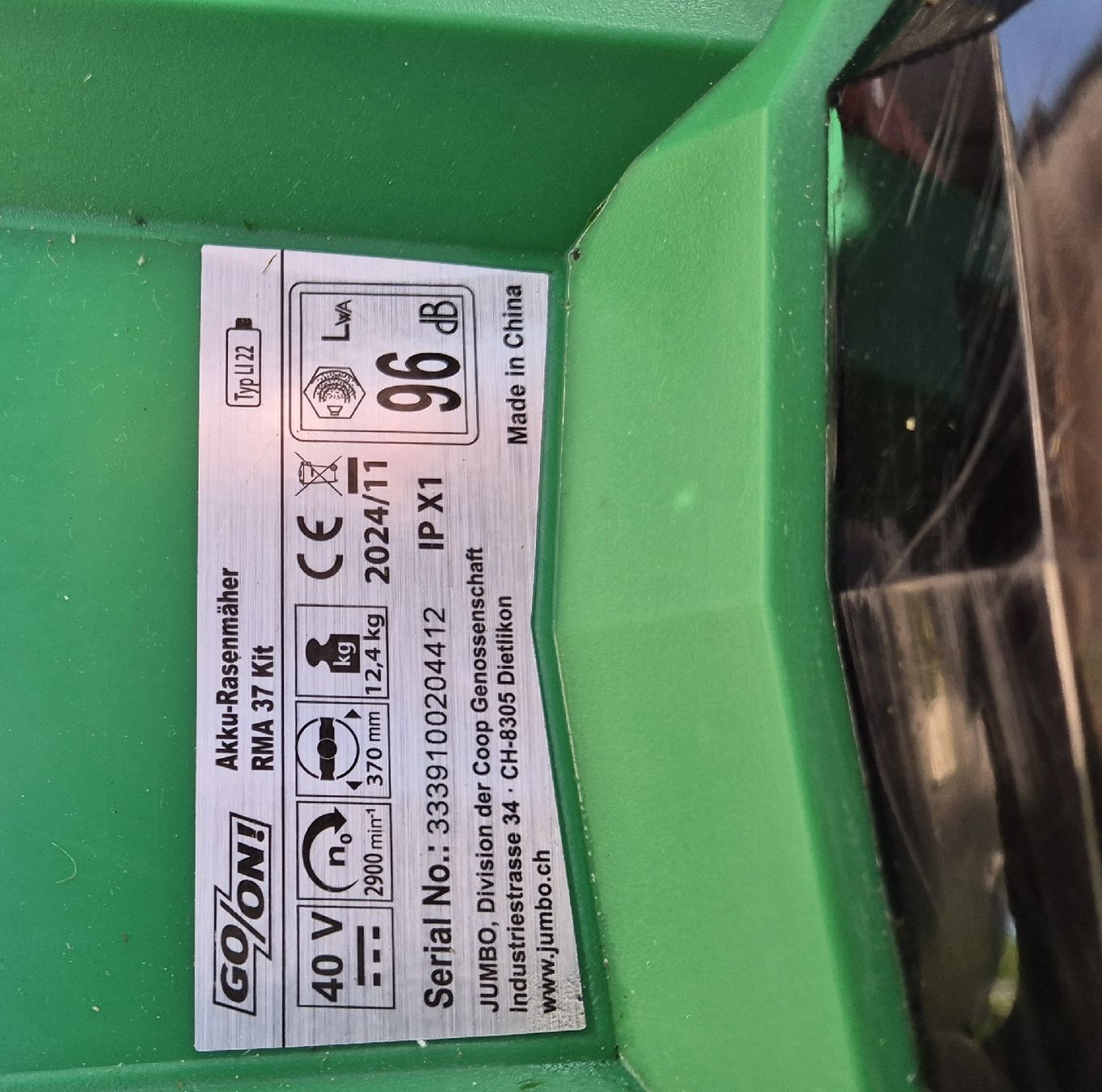 Rasenmäher: Akku Rasenmäher GO/ON – Neu und originalverpackt aus Gachnang von Gufri 4