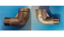 10x Fitting Einschraub-/Aufschraubwinkel 90° 3/8-3/8