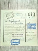TR97 Document Expedition + Timbre Belgique 1951