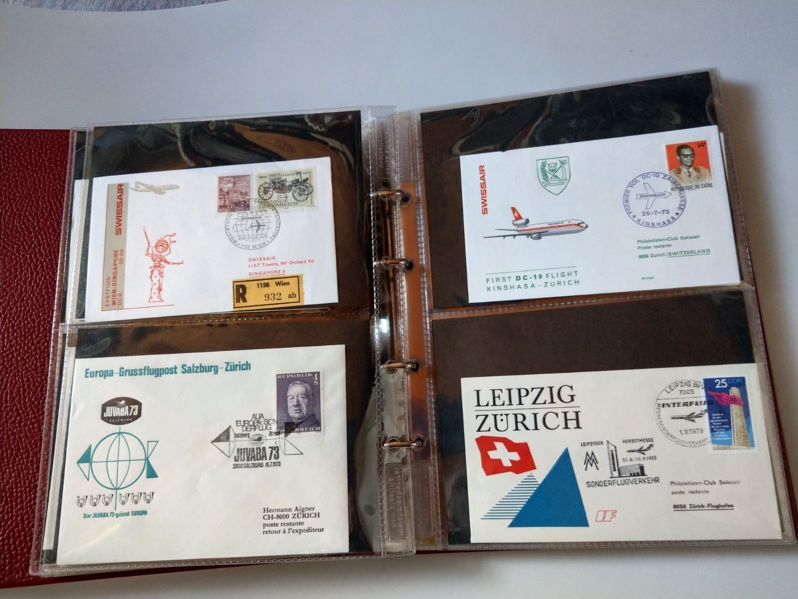 Tutti i francobolli: Sammlung 64 Erstflüge von 1972-1974 – Usato da Ettingen venduto da Kartenplanet 7