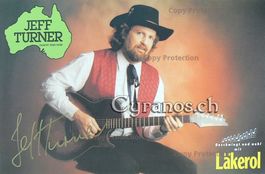 Jeff Turner (1940-2020) Sänger - Autogramm