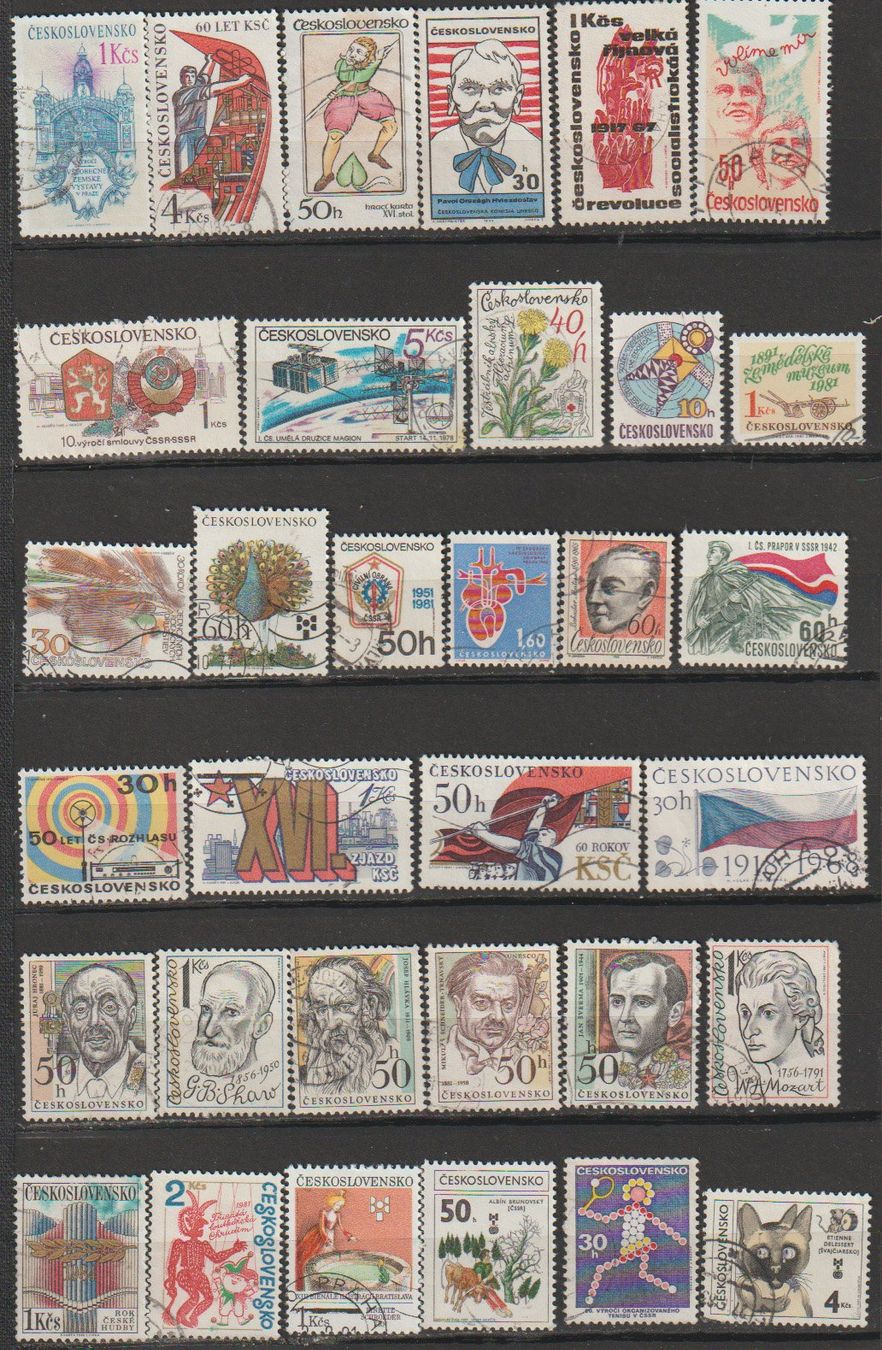 Alle Briefmarken: Tchécoslovaquie lot divers – Gebraucht aus Crans-Montana von kira56 2