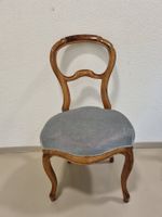 1 x Louis Philippe Stuhl antik mit Polsterung (Original)