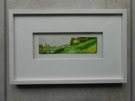 Aquarell CH "Auf der Alp" GR - (R)