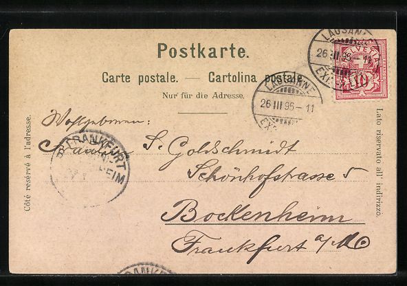 Cartes postales: Litho Lausanne, Le Château et la Cath – D'occasion à Berlin par bartko-reher 1