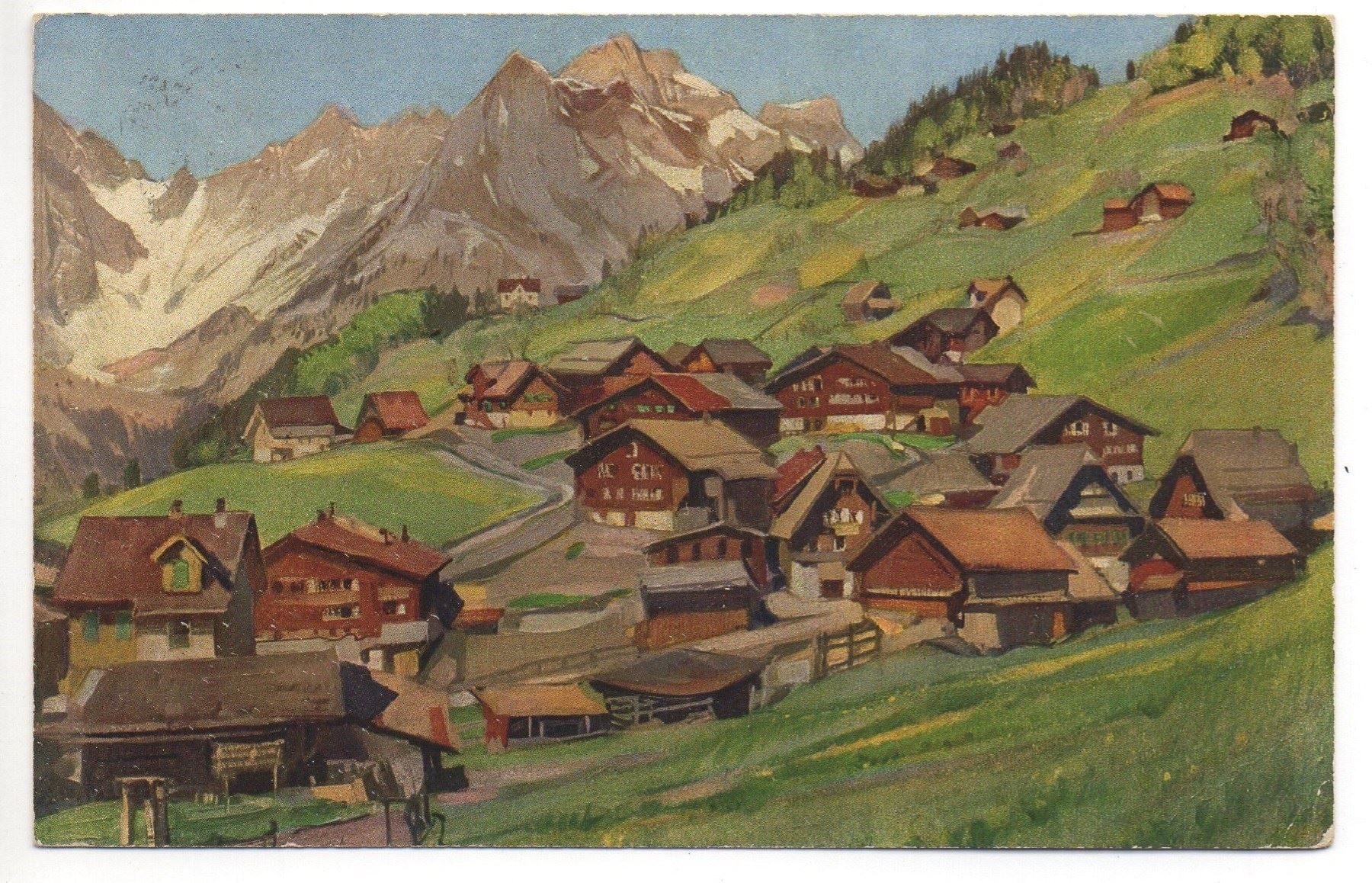 Cartoline postali: Alt ENGELBERG gegen das Juchligebiet – Usato da Jona venduto da philajona