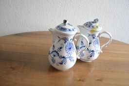 Meissen Porzellan Kännchen mit Deckel/Zwiebelmuster 2-teilig