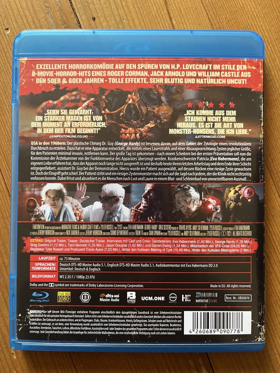 Tutti i DVDs: CYST (2020) - Uncut! – Usato da Inkwil venduto da RetrOhyeah_Schweiz 1