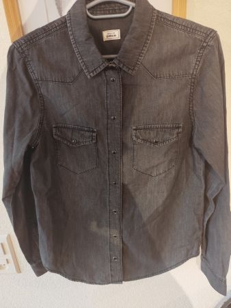 Chemise femme Denim noir Foncé - Taille S