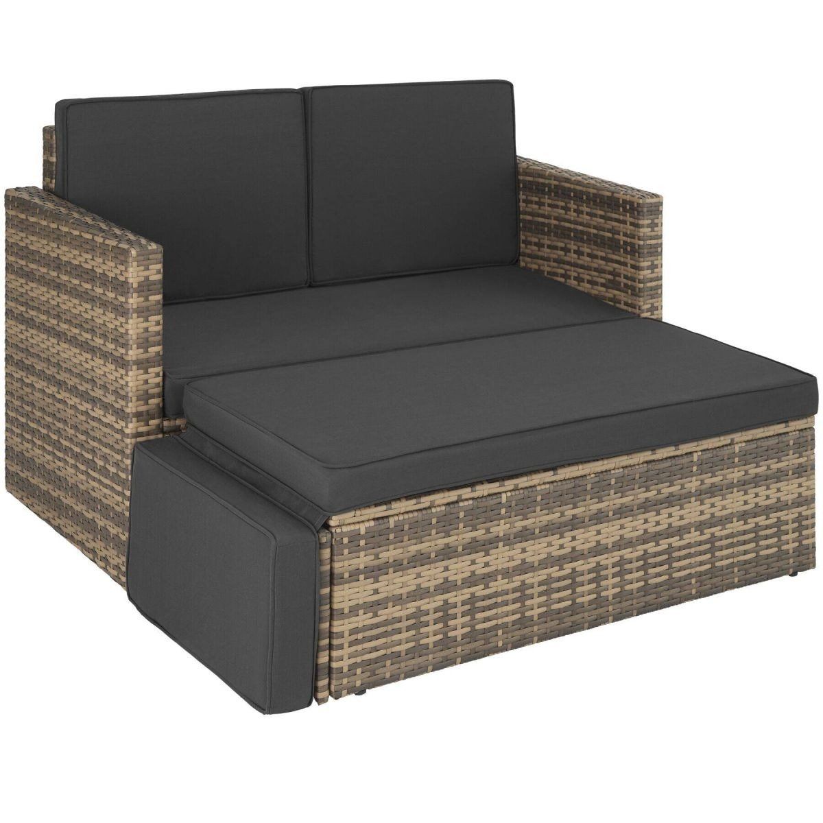 Divani: Rattan Lounge Sofa 2-Sitzer mit Hocker VELTORINO – Nuovo e nell'imballaggio originale da Lachen SZ venduto da sw3zzy