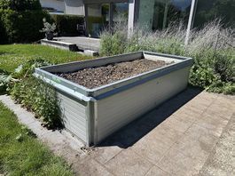 Wärmegedämmtes Hochbeet aus Stahl  inklusive Erde