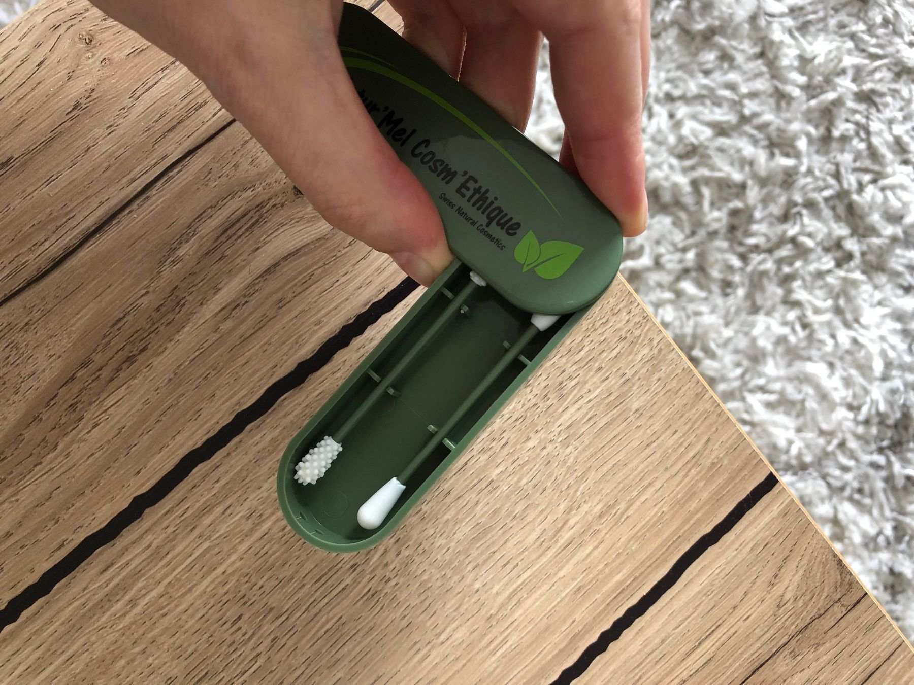 Cura del viso: Coton tiges réutilisables en silicone – Nuovo e nell'imballaggio originale da Delémont venduto da Emi-98 1