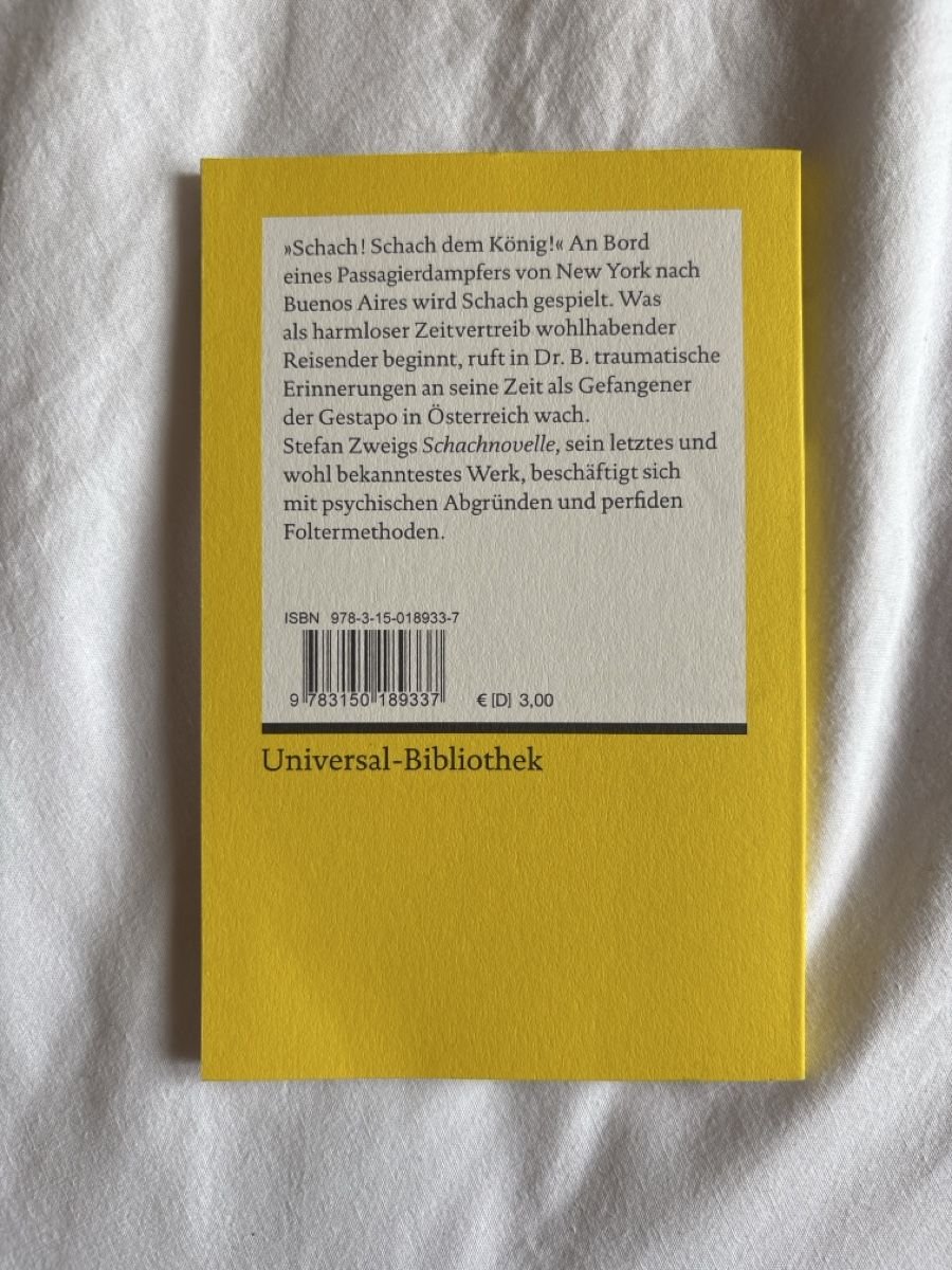 Libri: Schachnovelle Reclam – Nuovo (secondo la descrizione) da  venduto da  1