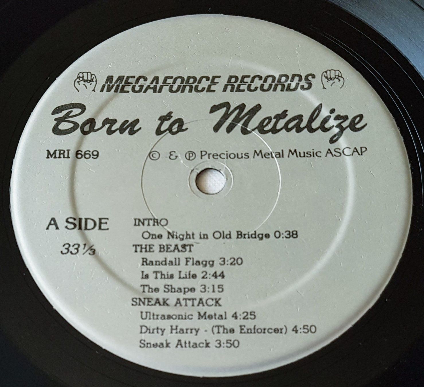 Dischi in vinile: Born To Metalize - LP - 1984 - US First Press - Megaforce – Usato da Uster venduto da Zardodel 4