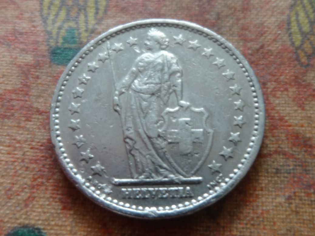 Alle Münzen: 2 Fr. 1968  Sans/Ohne  "B"  (E) – Gebraucht aus Romanel-sur-Lausanne von Swift13 1