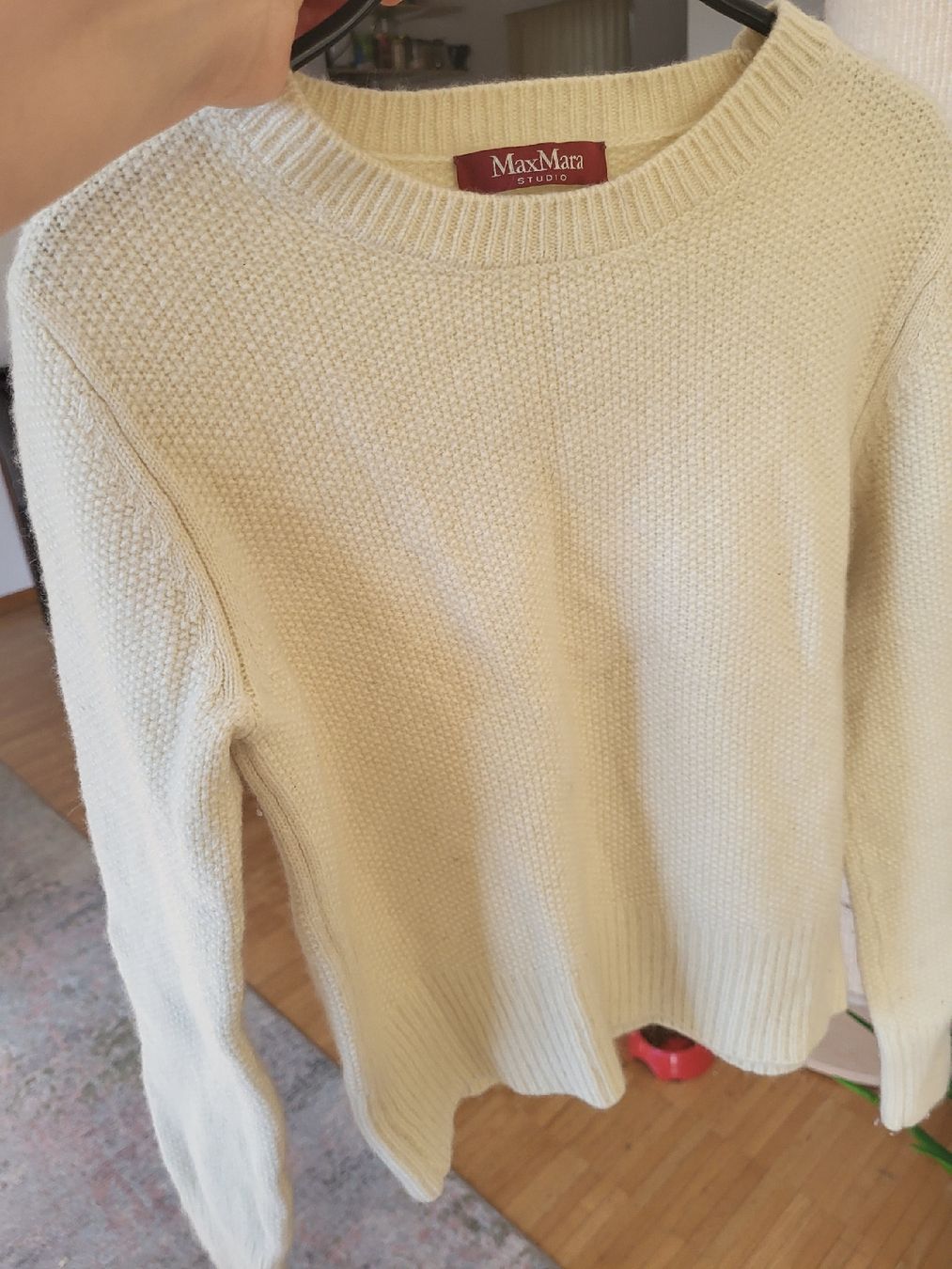 Max Mara Maglioni & Felpe: MaxMara Strickpullover Studio, Kashmir, Gelb, Gr. S, Top! – Nuovo (secondo la descrizione) da Winterthur venduto da rab_tr8n 1