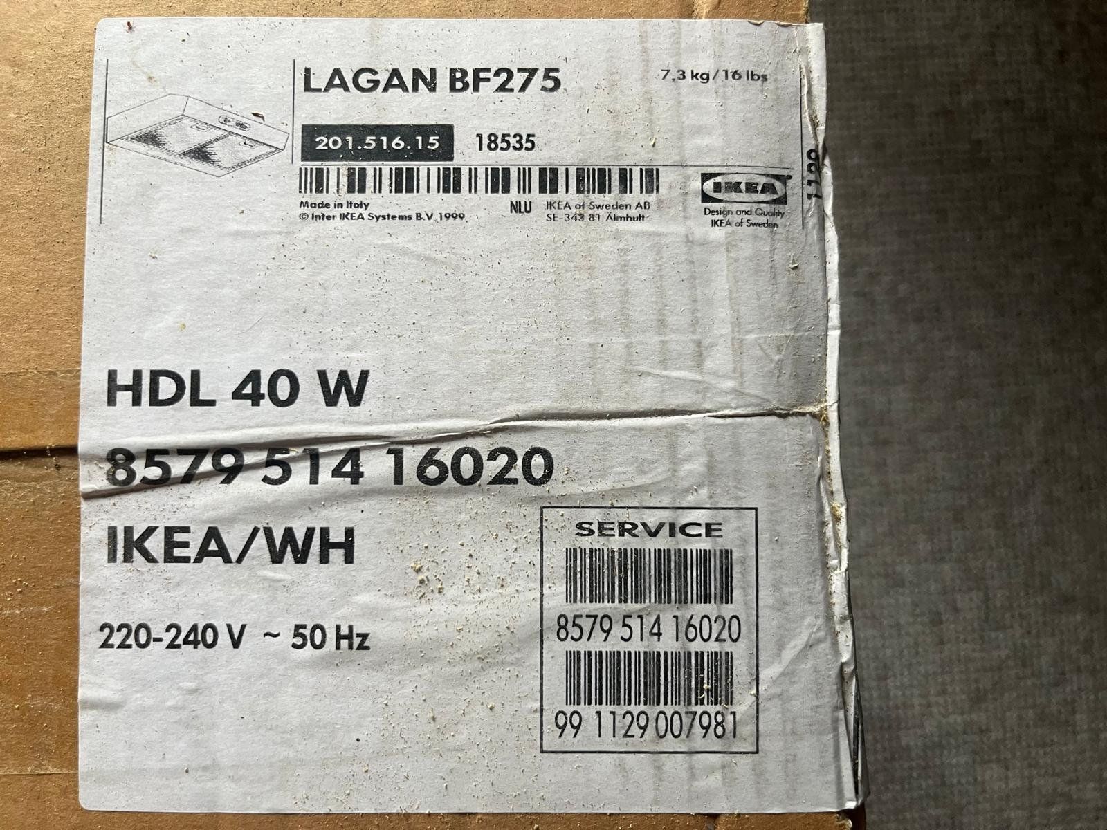 Ikea Cappe di aspirazione: Dampfabzug Lagan BF275 NEU – Nuovo e nell'imballaggio originale da Mollis venduto da berggeis01 1