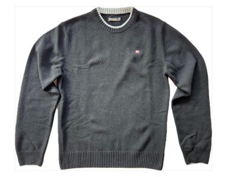 WIE NEU Napapijri Pullover 80% Wolle, Schwarz, L