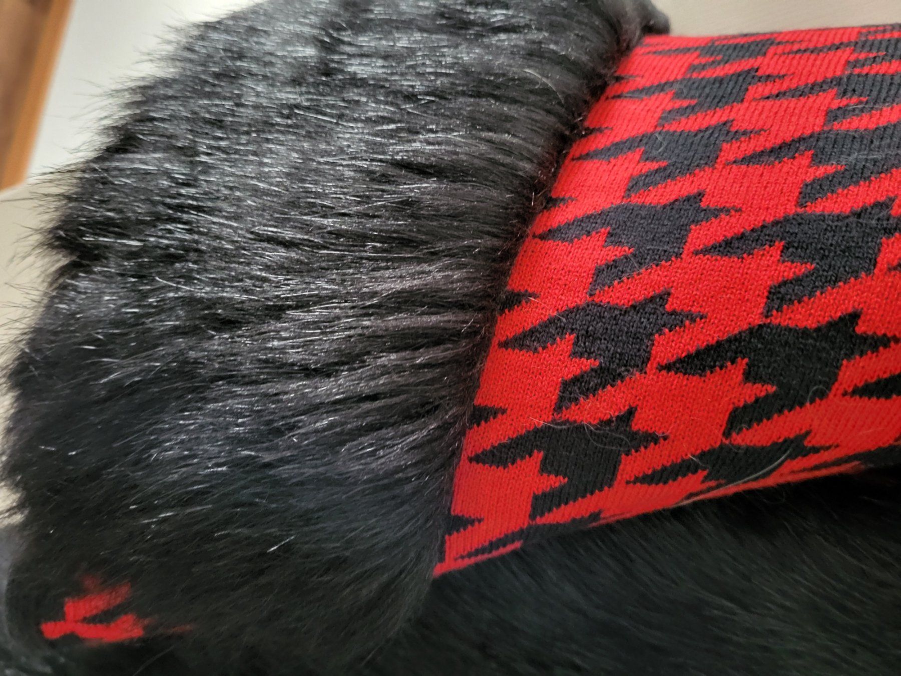 Sonstige Damenmode: Strickcape mit Pelz v. Alfredo Pauly rot oder blau – Neu (gemäss Beschreibung) aus Eschenbach SG von Mr.PP-Green 5