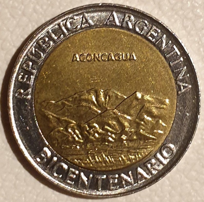 Tutti le monete: Argentinien 1 Peso "Bicentenario" Aconcagua – Usato da Rohrbach venduto da lod_m58r 1