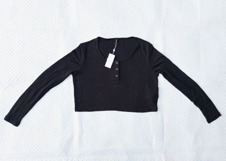 NEU! Only Longsleeve Shirt in Schwarz, Gr. M