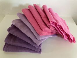 10 Nuschis, 60 x 60 cm, Violett-Lila-Rosa-Pink, Neu