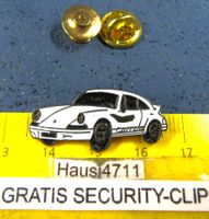 PORSCHE 911 CARRERA AUTO PIN GEPRÄGT WEISS
