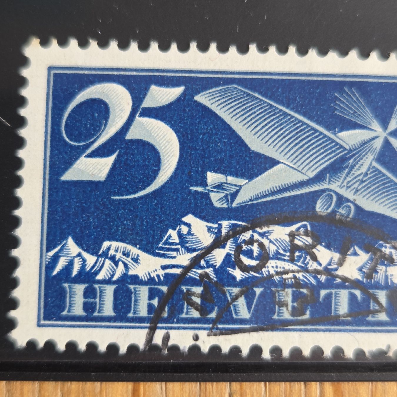Tutti i francobolli: Flugpostmarke Helvetia 25 Rp. – Usato da Stans venduto da Ducati16 3