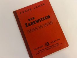 antikes Büchlein: "DER ZAREWITSCH" Textbuch der Gesänge