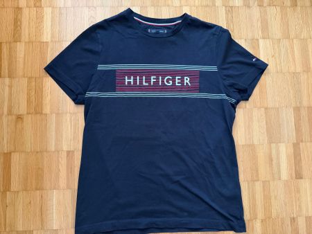 Tommy Hilfiger T-Shirt, Grösse L, Dunkelblau, Top Zustand!