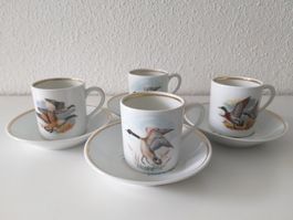 CNP FRANCE TRADITION 4 x tasses à café + soucoupes