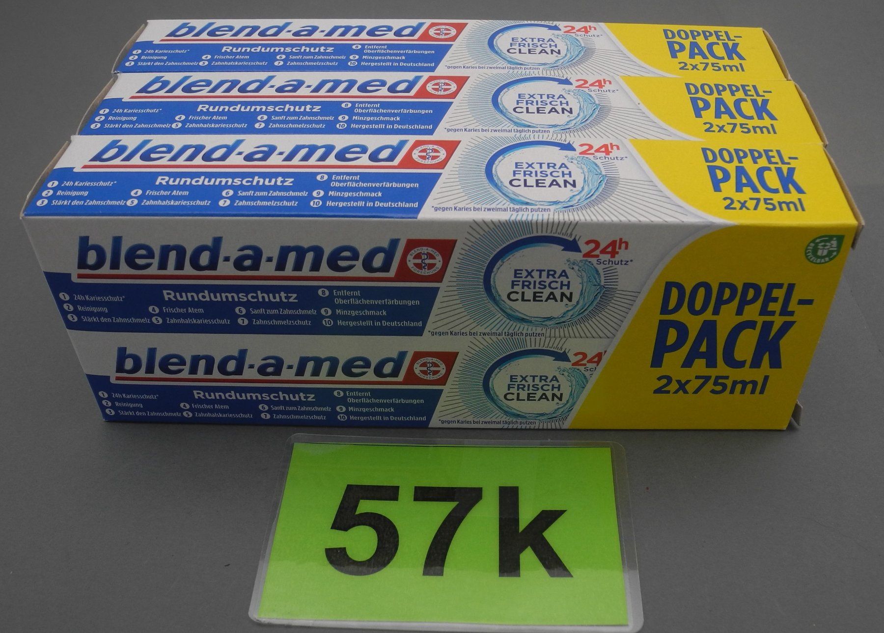 Cura dei denti: 3 x Doppelpack blend-a-med Zahnpasta, Nr.57k – Nuovo e nell'imballaggio originale da Kottwil venduto da Crazyrolf
