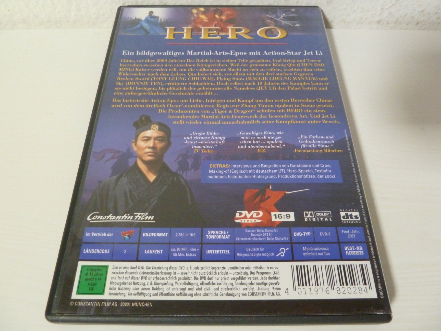 Tous les DVDs: Hero  [DVD] – D'occasion à Abtwil SG par Pfusius 1
