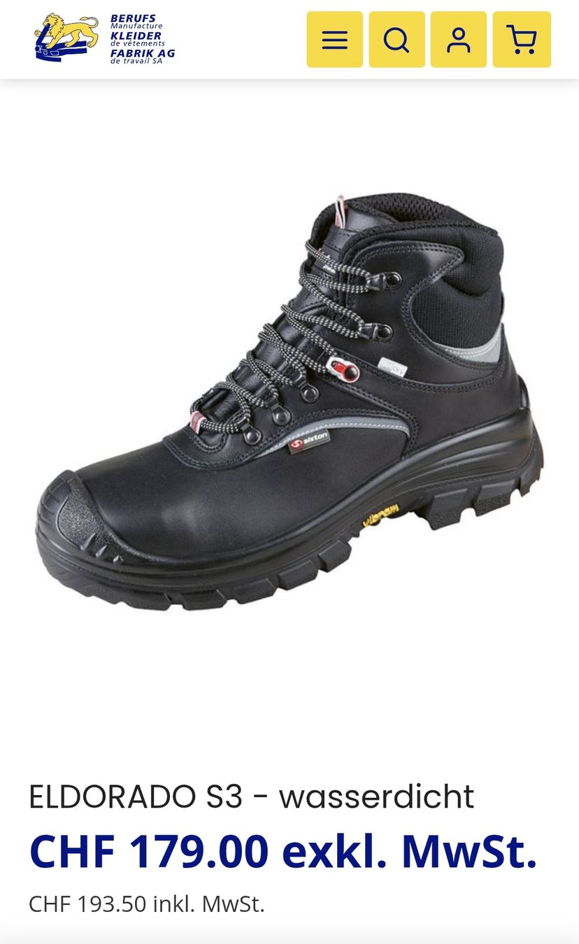 Scarpe da uomo: Sicherheitsschuhe S3 – Nuovo (secondo la descrizione) da Worben venduto da Savage-Viking