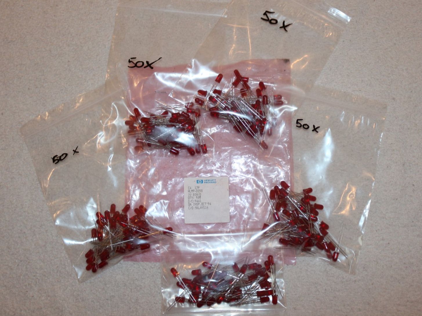 Componenti elettronici: LED Diode Ø5mm Deep Red HLMP-D150 - Set 50 Stk. – Nuovo (secondo la descrizione) da Roveredo GR venduto da ManolitoBoris 7
