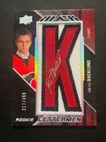 Mikael Backlund 2009 Rookie Lettermen 217/499 Calgary Flames