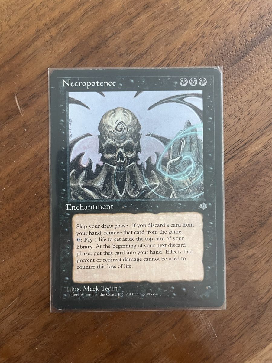 Karten: Magic The Gathering Necropotence  – Neu (gemäss Beschreibung) aus Bern von