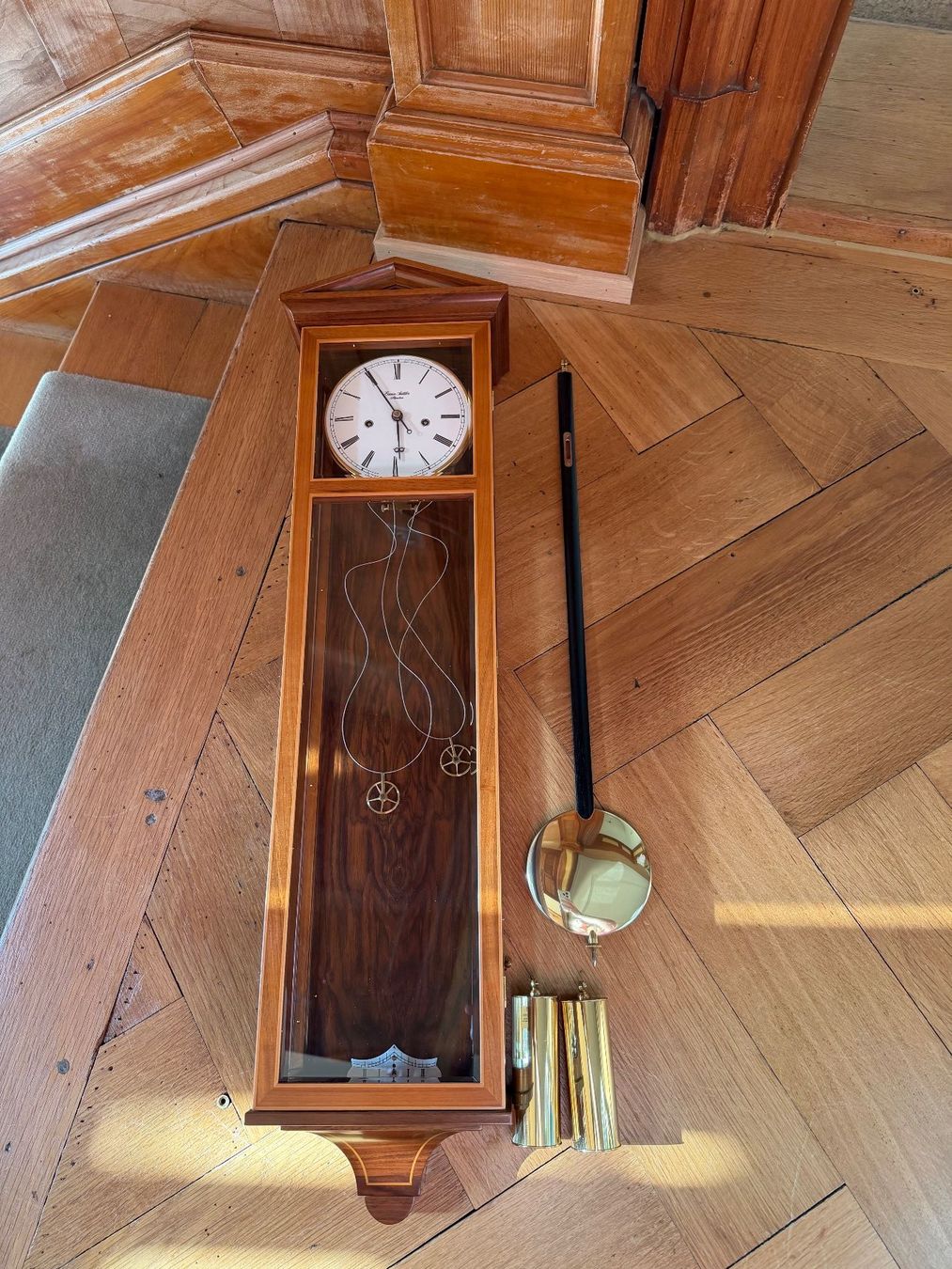 Sattler Orologi da terra & Orologi da parete: Wanduhr Erwin Sattler Regulator NEU – Nuovo e nell'imballaggio originale da Schaffhausen venduto da oscarstahelag