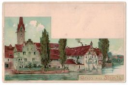 Gruss aus Stein am Rhein, Litho, um 1900, preisgekrönt
