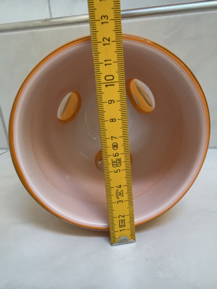 Vasi & Recipienti: Glasvase Orange mit klaren Einschlüssen. – Usato da Biberist venduto da Momo33 8