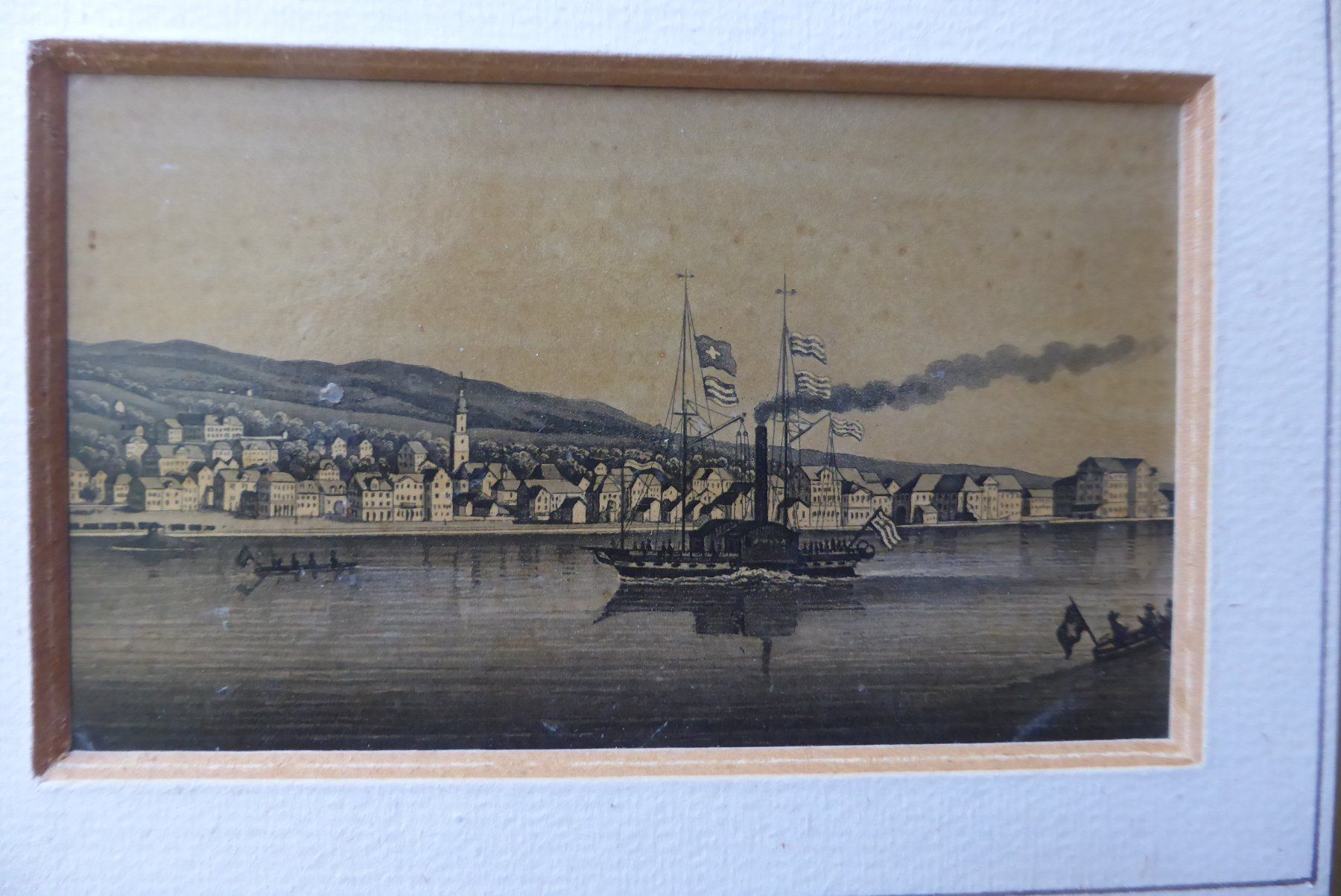 Incisioni: Aquatinta Dickenmann - Rorschach 1856 im PP – Usato da Brunnadern venduto da vapiano 1