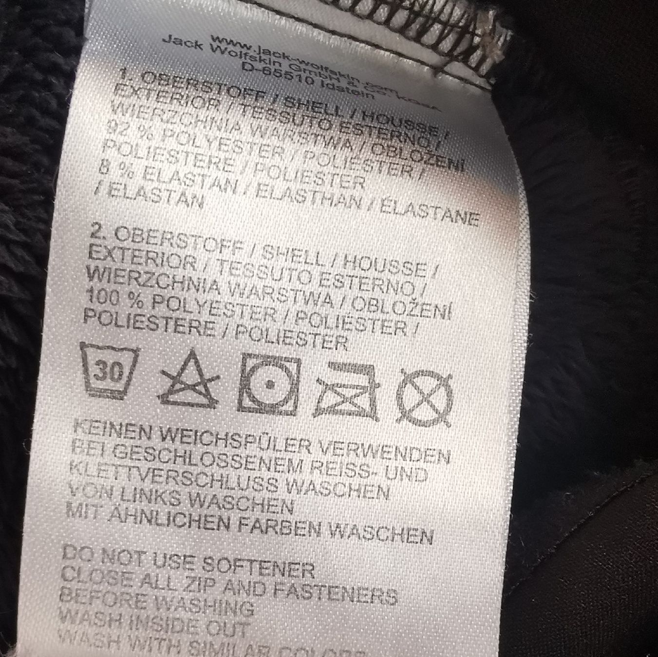 Jack Wolfskin Giacche: Schwarze Softshelljacke Jack Wolfskin – Usato da Uetendorf venduto da Timo2022 7