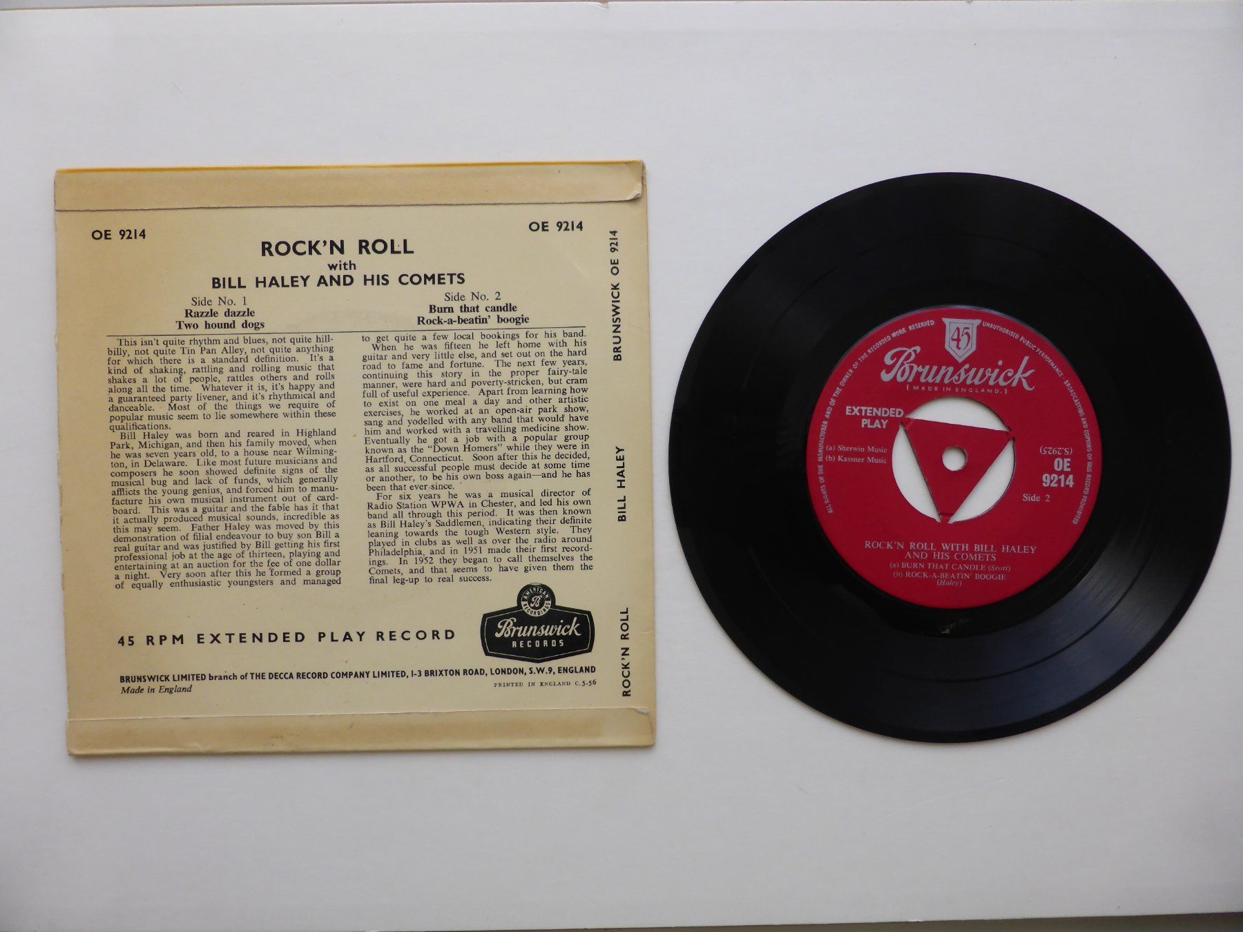 Dischi in vinile: VINYL SINGLE  EP  BILL HALEY and HIS COMETS – Usato da Küssnacht am Rigi venduto da Mondkinder 1