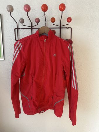 Adidas Adiozero Laufjacke Rot Gr. 38 Reflektoren Laufsport