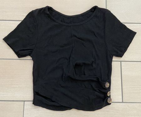 Crop top noir, S