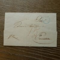 1854  VORPHILA - FALTBELEG / Stempel MELLINGEN