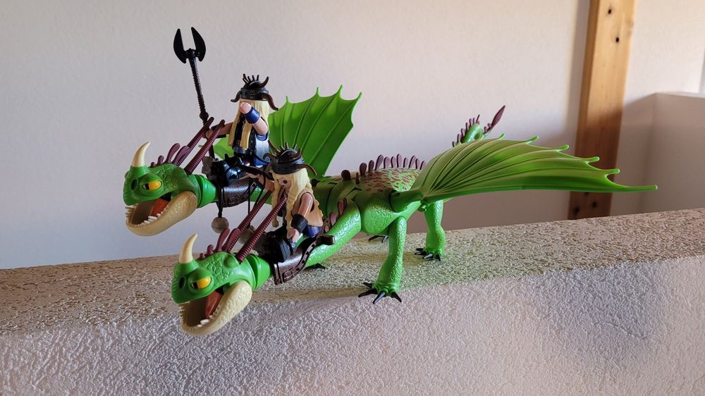 Playmobil Zweiköpfiger Drache Mit Kriegerinnen K1 Kaufen Auf Ricardo