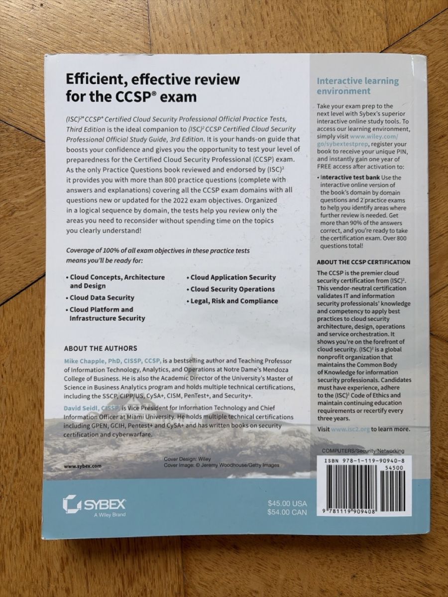Livres: CCSP Official Practice Tests 3rd edition 2023 – Neuf (Voir description) à Biel/Bienne par alexf444 1